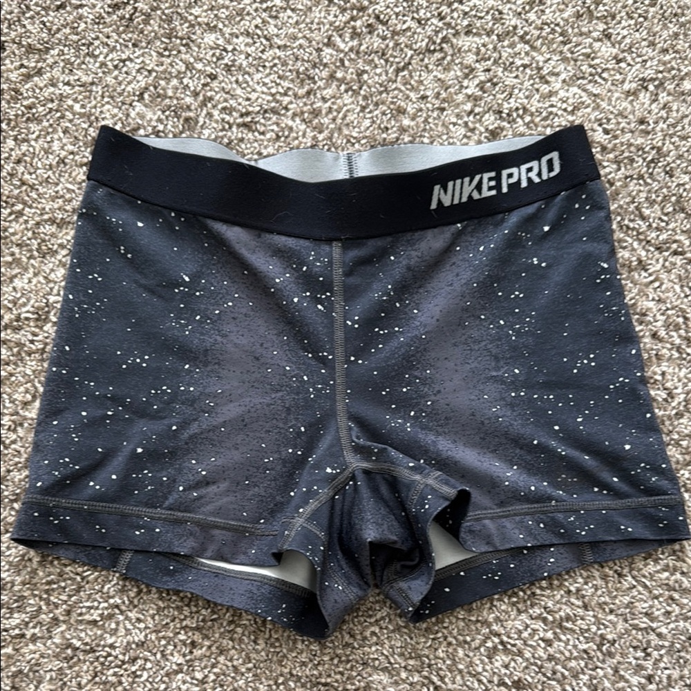 Nike Pro Black and Gray Shorts